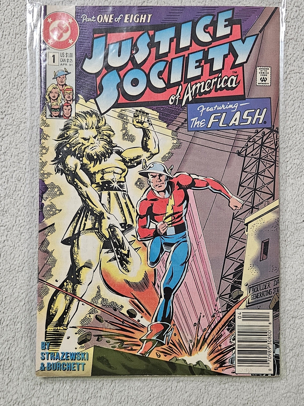 JUSTICE SOCIETY OF AMERICA D.C. Comics Copper Age 1991 #1 raw Grade 9-9.4